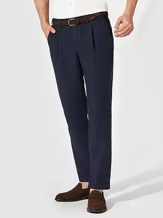 HILTL | Chino en lin PRIMO | dunkelblau